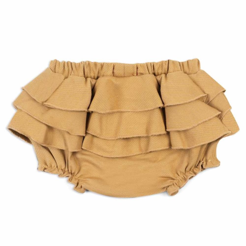Milkbarn Rust Denim Ruffle Bloomer